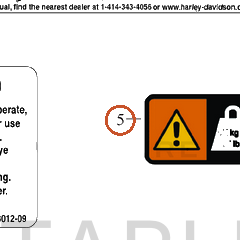 Harley-Davidson Label, Genl Wrn, Brz