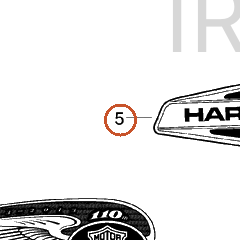 Harley-Davidson Medallion, Rh-F'tank