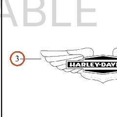 Harley-Davidson Medallion, X
