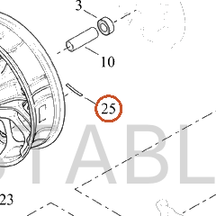 Harley-Davidson Medallion, Wheel, Rr