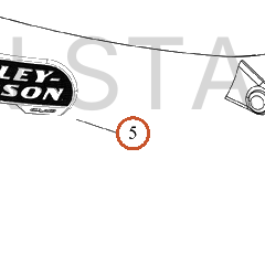 Harley-Davidson Medallion, Rh, F-Tank