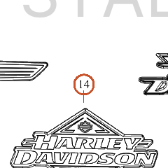 Harley-Davidson Medallion, Ftk, Lh