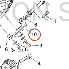 Harley-Davidson Weldment, Bracket, Tie Link