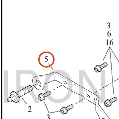 Harley-Davidson Bracket, Engn Mt, Induction Module