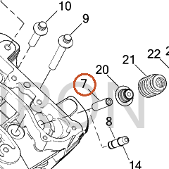 Harley-Davidson Valve Guide W/Ret Ring, Intake