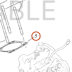 Harley-Davidson Gasket, Cyl Hd, Base