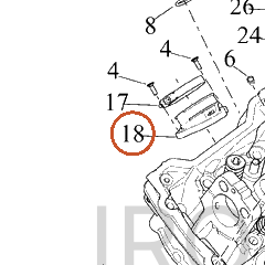 Harley-Davidson Gasket, Cyl Hd, Adapter, Throttle