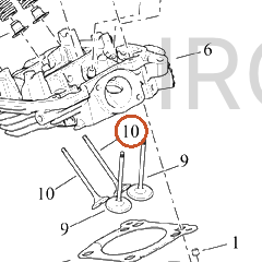 Harley-Davidson Cyl Head, Assembly, Un-Hilite, Rr, Oil