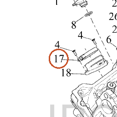 Harley-Davidson Cyl Head, Clamp, Intk Manf Adpt