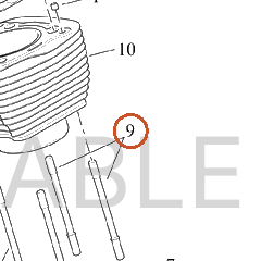 Harley-Davidson Cyl Head, Assembly, Fr, Water, Blk Gra