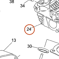 Harley-Davidson Cyl Head, Assembly, 1200, Rr, Blk, Hl