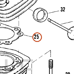 Harley-Davidson Gasket, Cyl Hd