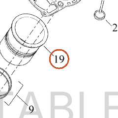Harley-Davidson Pt Assembly Misc Component, Piston/Line