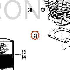 Harley-Davidson Gasket, Cyl Hd, X