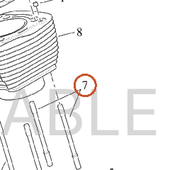 Harley-Davidson Stud, Cyl, X