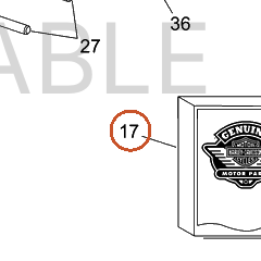 Harley-Davidson Kit-Gasket, Rockerbox
