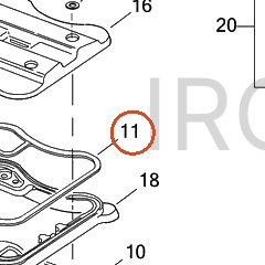 Harley-Davidson Gasket, Spacer To Top Rckr Cover