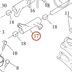Harley-Davidson Rocker Arm, Machine, Ft Exhaust, Rr I