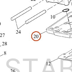 Harley-Davidson Rckr-Housing, Lower/Chrome