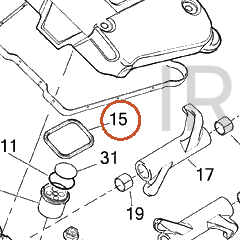 Harley-Davidson Gasket, Cover, Rocker Cover