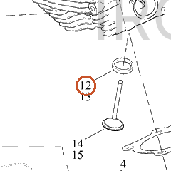 Harley-Davidson Seat, Exhaust Valve