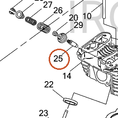 Harley-Davidson Valve Guide, .001 Os