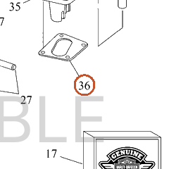 Harley-Davidson Gasket, Tappet Gd Front
