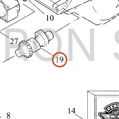 Harley-Davidson Camshaft, Front-B