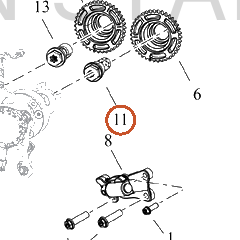 Harley-Davidson Cam Phaser, Center Bolt Assembly Rr