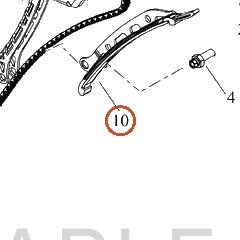 Harley-Davidson Chain Guide, Camdr, Fixed