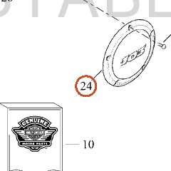 Harley-Davidson Clutch Cover, Denim Black