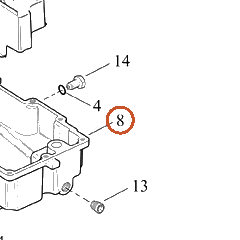 Harley-Davidson Kit-Oilpan Assembly, Black