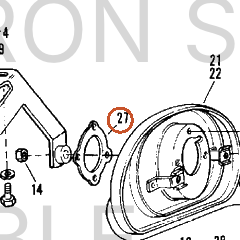 Harley-Davidson Gasket, Carb Inlet