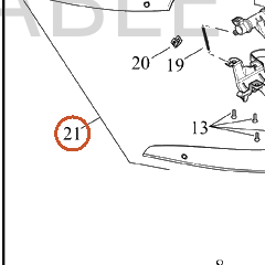 Harley-Davidson Air Duct, Top, Assembly, Sld