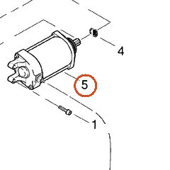 Harley-Davidson Starter Assembly/Black