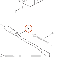 Harley-Davidson Cable Assembly, Rr, Sparkplug