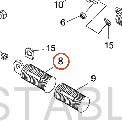 Harley-Davidson Bracket, Footpeg Mt, X