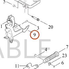 Harley-Davidson Bracket Assembly, Gear Shftr