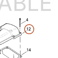 Harley-Davidson Cover Assembly, Trans Top/Black