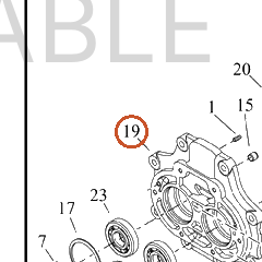 Harley-Davidson Access Door, Xmsn, Main, Brng, Ass