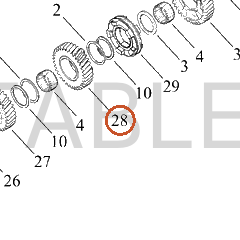 Harley-Davidson Countershaft, Xmsn, X