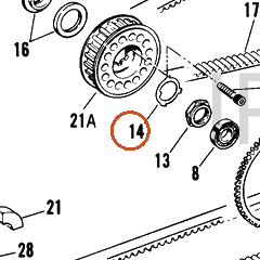 Harley-Davidson Lockwasher, Sprkt Nut, Tran