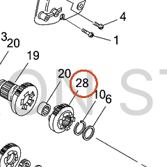 Harley-Davidson Mainshaft, Xmsn, Gear, 2nd, Counte