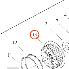 Harley-Davidson Hub, Cl, Center