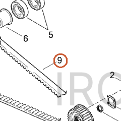 Harley-Davidson Belt, Drive, Sec, 140/24mm