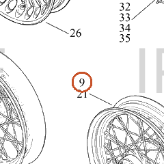 Harley-Davidson Inner Tube, 16/0 Deg Offset