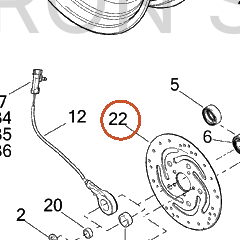 Harley-Davidson Disc Assembly, Rr Brake