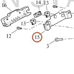 Harley-Davidson Bracket, Brake Mounting, Lower Tpl Clamp