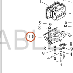 Harley-Davidson Bracket, Brake Mounting, Ehcu
