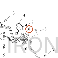 Harley-Davidson Bracket, Brake Mounting, Wireform